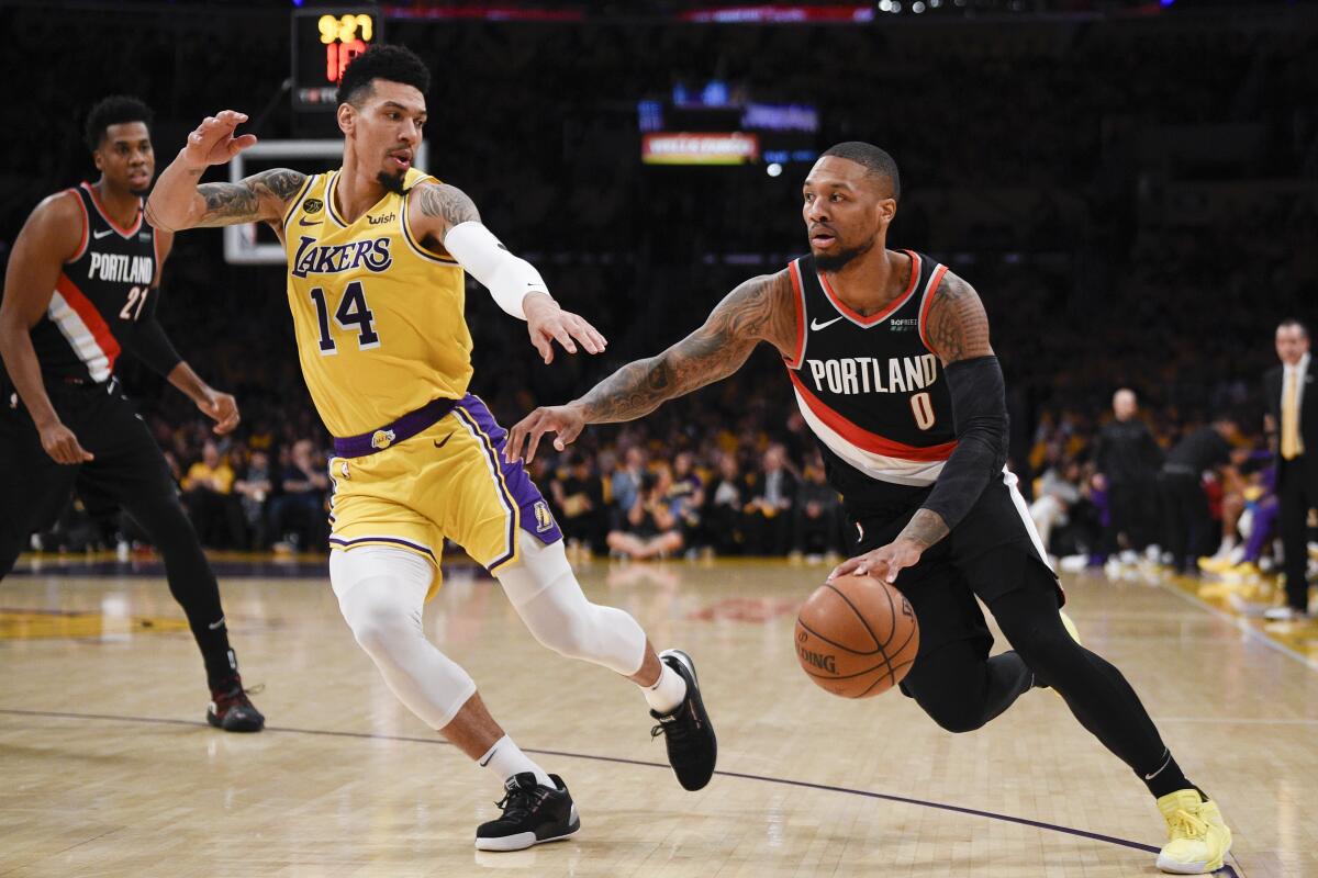 Lakers vs Portland Trail Blazers Match Player Stats